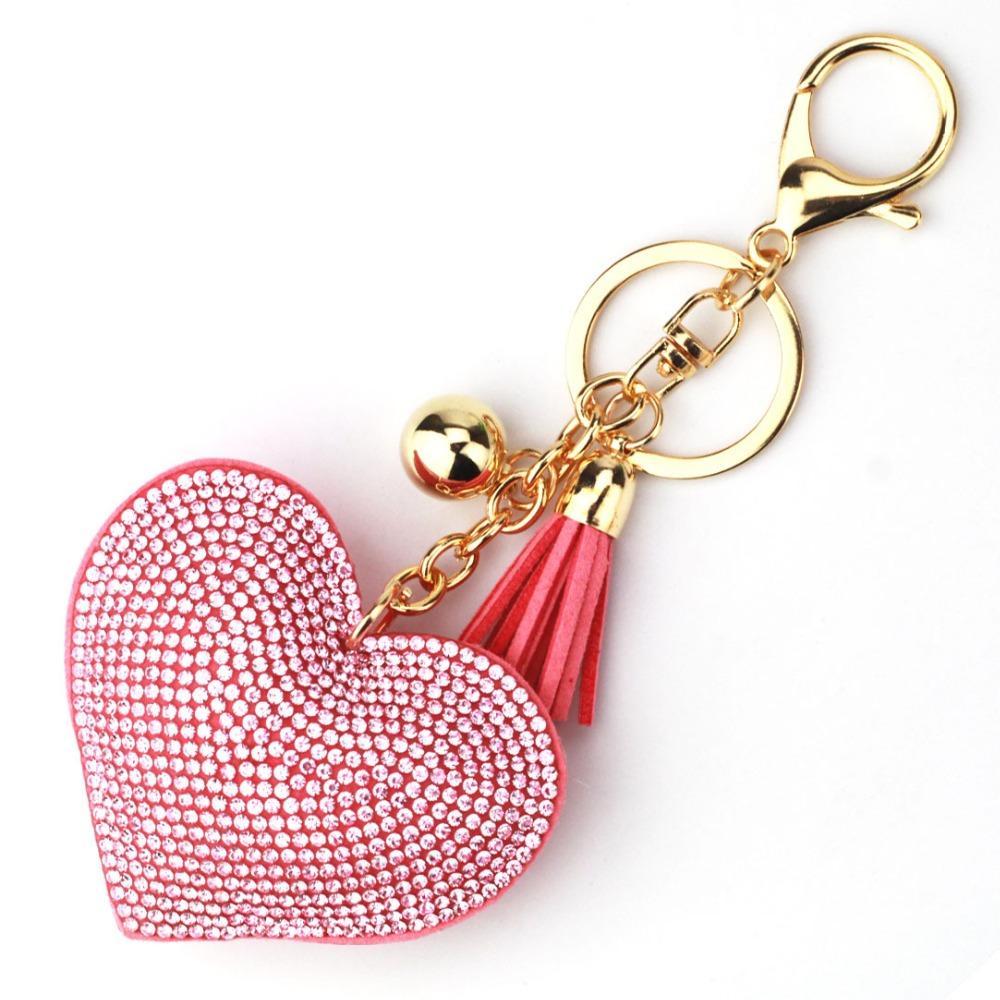 Porte clés en forme de cœur