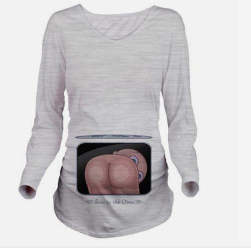 T-Shirt De Maternité Humoristique Femme - Coton Élastique - Idéal Grossesse Et Post-Partum