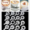 Magnifiques Pochoirs à motif café (16 modèles)