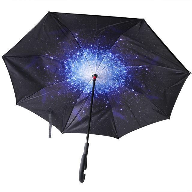 Super parapluie inversé double couche