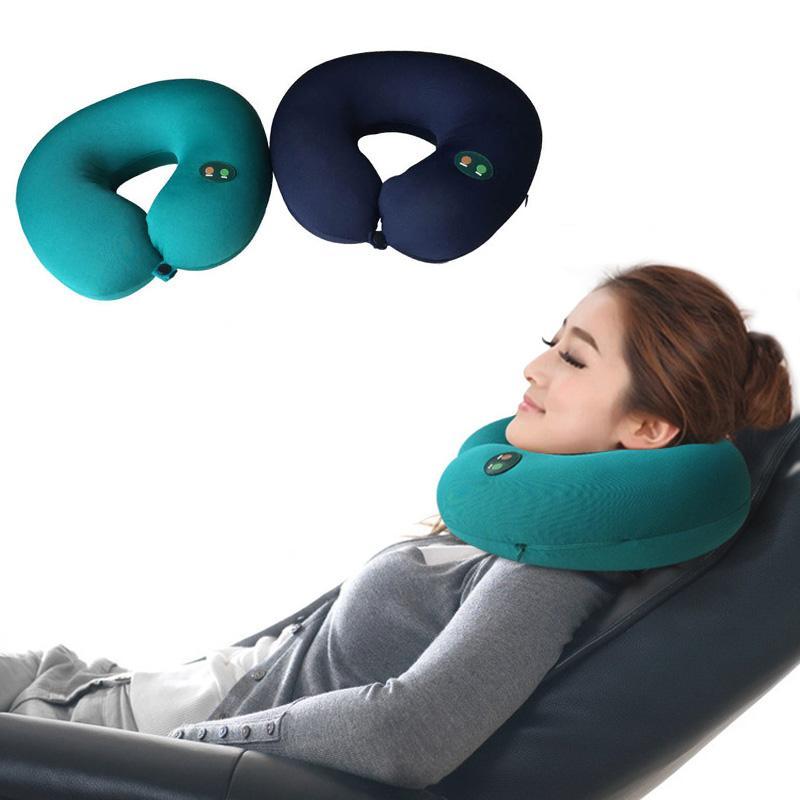 Hot Sell 1pc Portable Neck Rest Massager U Shape Electric Nap Pillow Massage for Home Office Train Plane Traveling HB88