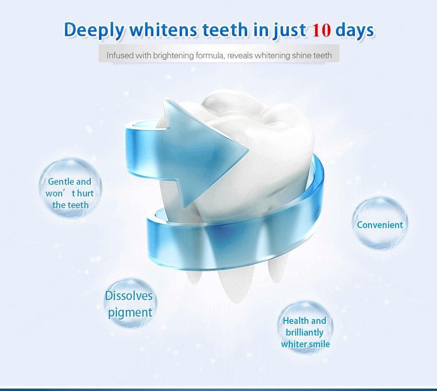 Patch de blanchiment des dents 3D ( 10 pièces )