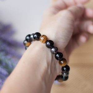 Bracelet aux 3 pierres naturelles