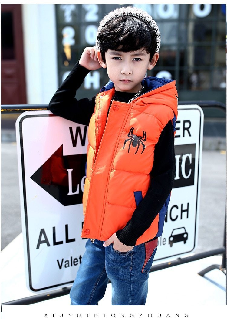 Gilet Chauffant USB Pour Enfants - Manteau D'hiver Avec Zip Et Col Montant