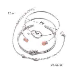 REVE DE TOI : Ensemble bracelet  Classique de 4 pièces