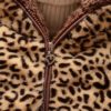 Cute Manteau léopard à capuche