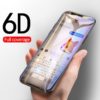 Protège écran 6D en verre trempé pour iPhone