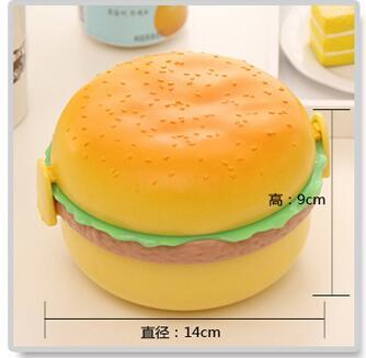 Boîte à Déjeuner en Forme de Hamburger