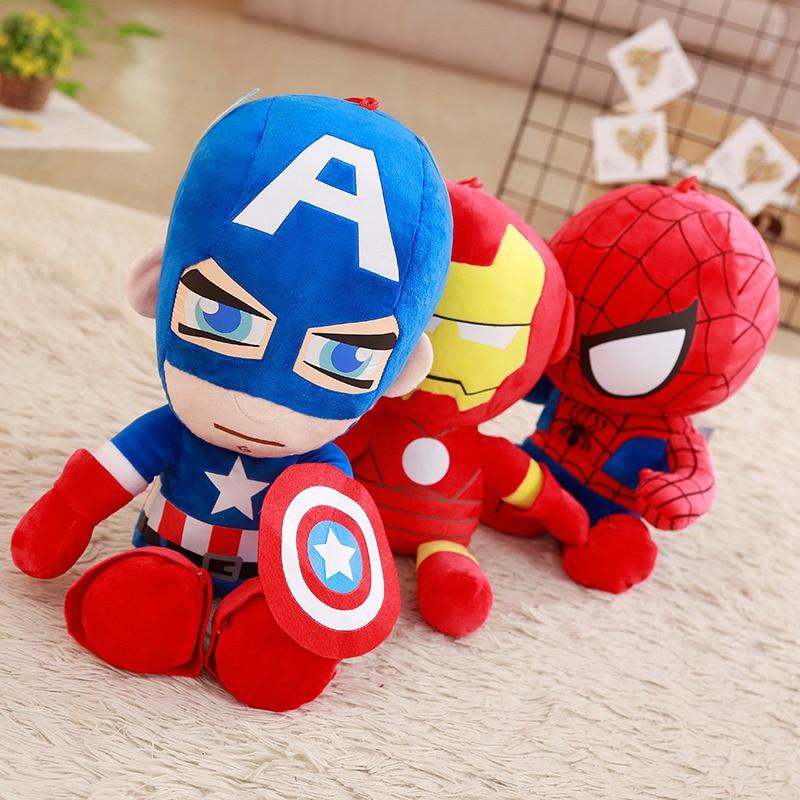 Peluche Captain America, Iron Man, Spiderman
