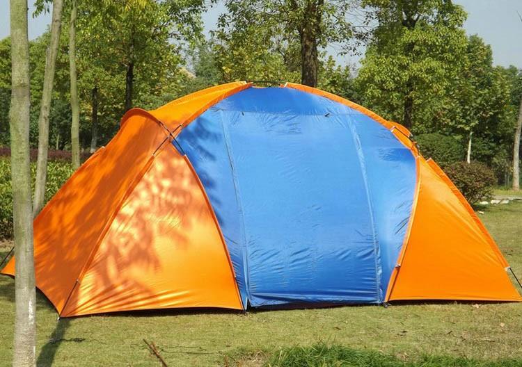 Tente de camping double cabine