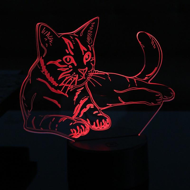 Veilleuse Chat Led