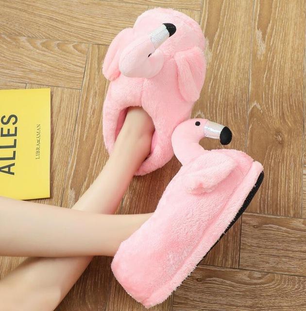 Chaussons Flamant Rose