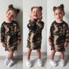 Robe Pull Camouflage Pour Fille