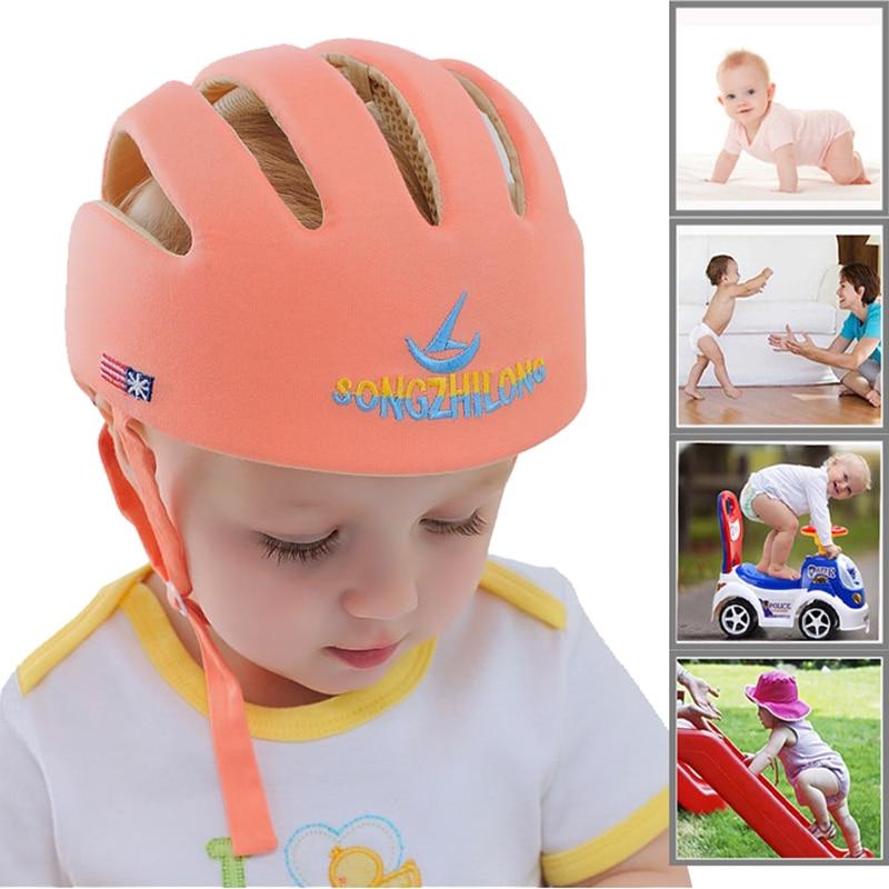 Visiter la boutique IULONEEIULONEE bébé casque de protection pour enfant Chapeau infantile Tête de protection Chapeau de coton pour enfant réglable casque de sécurité Bleu 